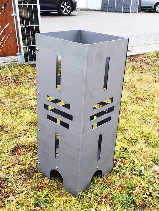 Custom Garden Outdoor Fire Column  Party Camping Fire Column Swedish Fire Column