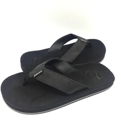 New Wholesale Fashion Pu Flat Sole Flip Flops Summer Cool Men Slipper