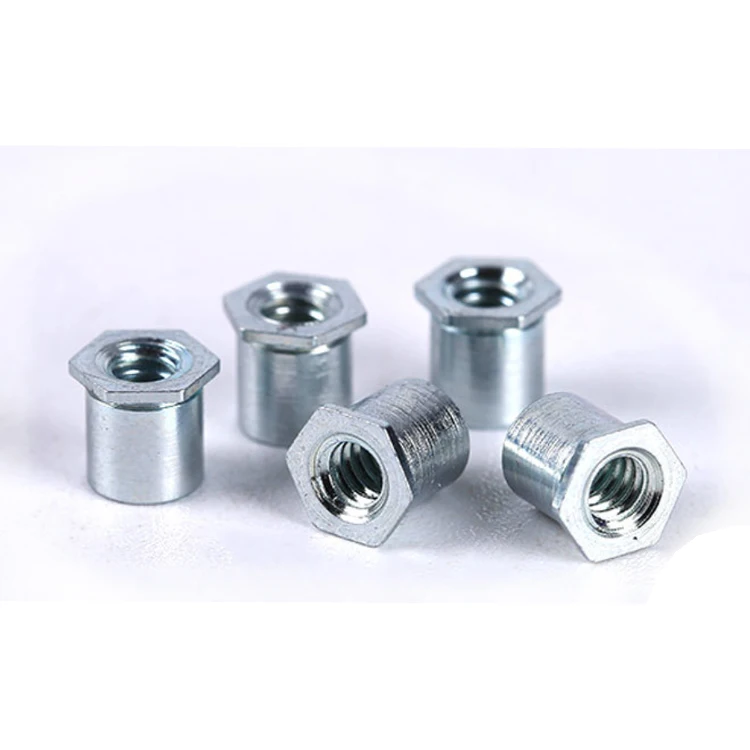 Customized Fasteners Hole Pressure Riveting Nut Column 3/4/5/6/8/10/12 Stud Hexagon Head Through Hole Nut Column
