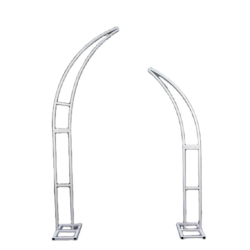 New Customization Wedding Props Arch Gate Horn Outdoor Lawn Wedding Flower Rack Curved Arch Stage Background Flower Arch