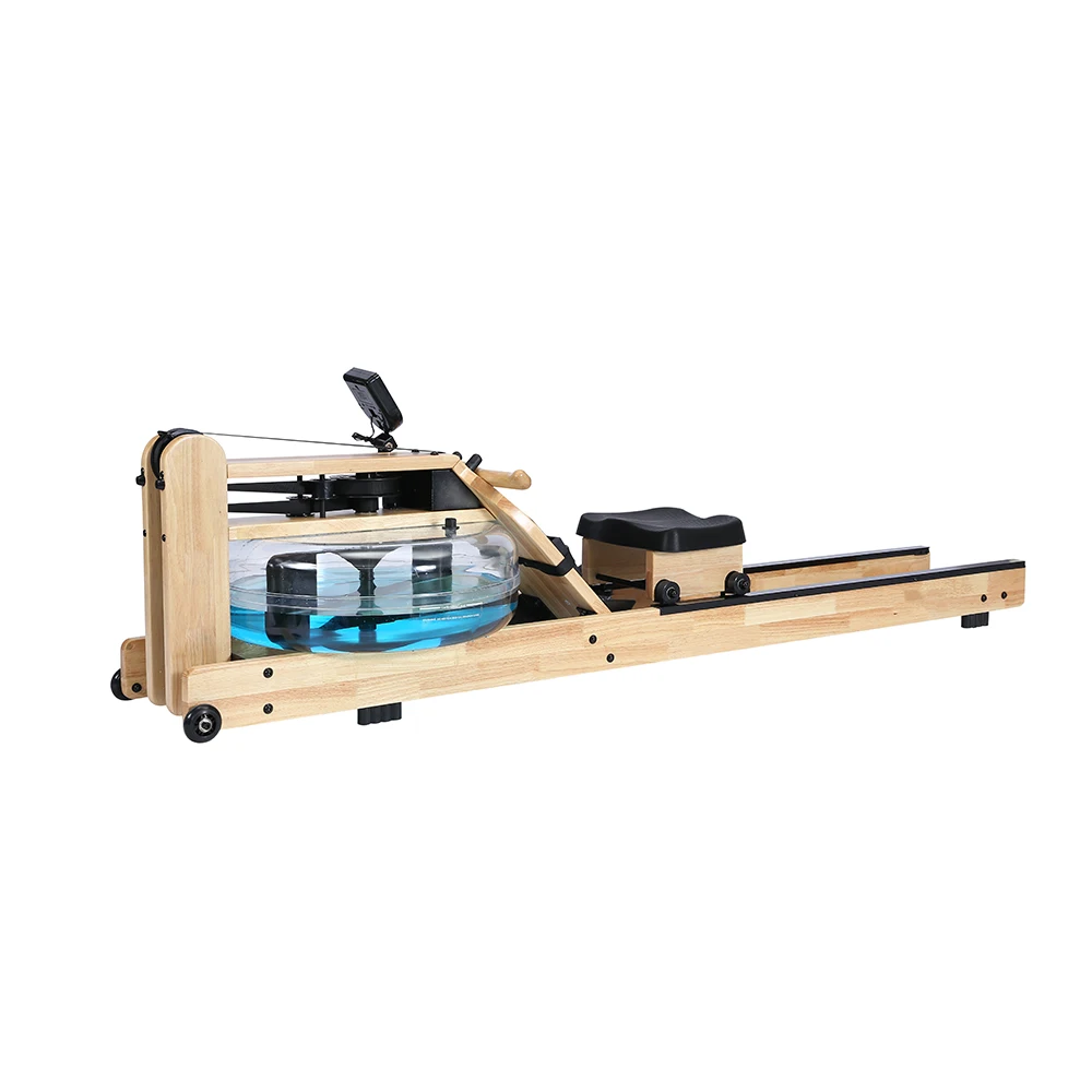 Factory Direct Indoor Commercial Fitness Equipment Home Cardio Exercise High Quality Wooden Water Rowing Machine for Sale