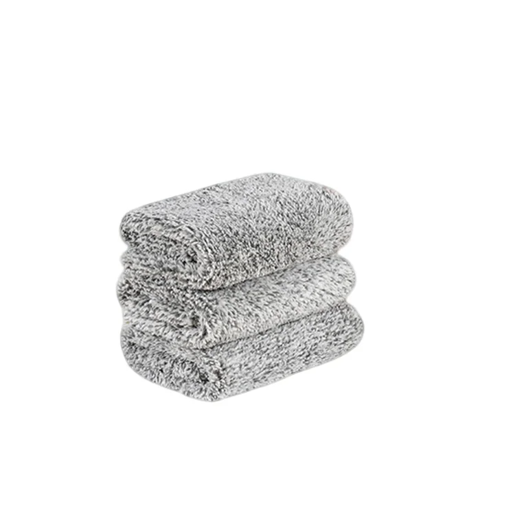 Dual Sided Coral Fleece Cloth Composite Microfiber Car Wash Towel for Premium Car Polishing and Cleaning