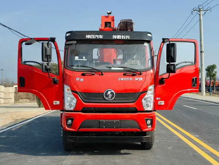 Shaanxi Automobile Xuande G Series 4*2 drive truck crane 21 meters lifting height 5 arm working radius 18 meters