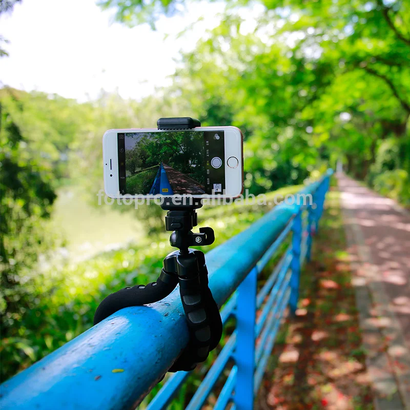 Fotopro sport outdoor aluminum flexible manufacture selfie stick tripod for mobile phone or camera
