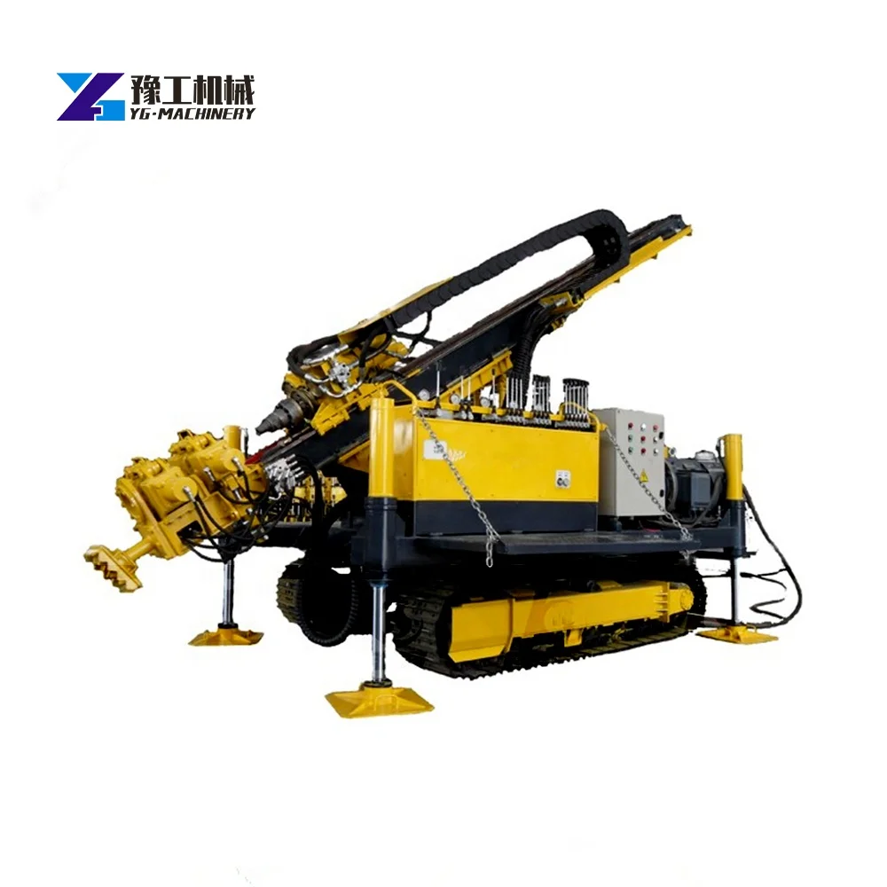 The Hole Crawler Mine Drilling Rig Dth Rotary Drill Rig Mining Drilling Rig With Air Compressor