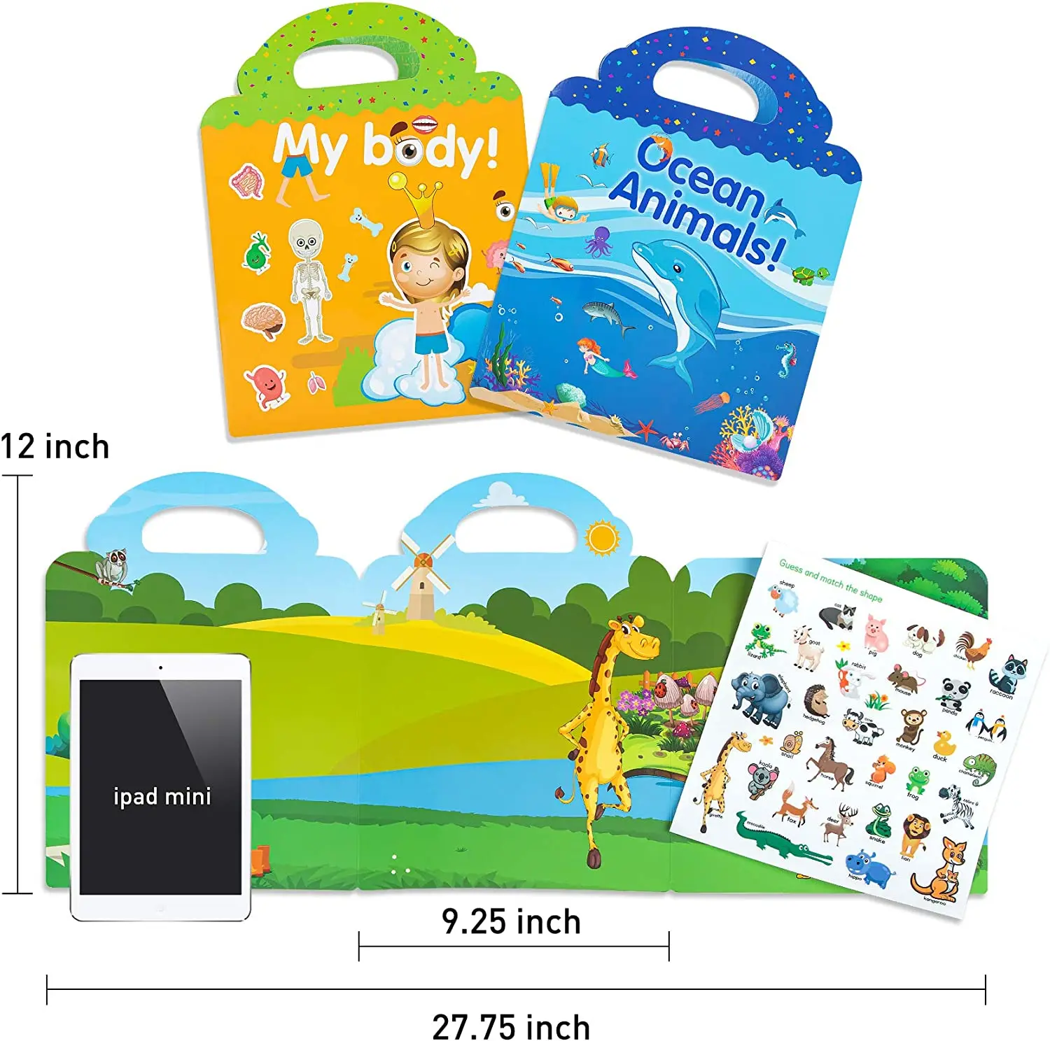 Custom Static Sticker Book for 2 3 Year Old Girls Boys Gifts Learning Toys