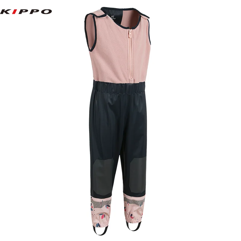 Custom  kids rain jacket and bip pants  for boys and girls children raincoat suit waterproof jacket 2