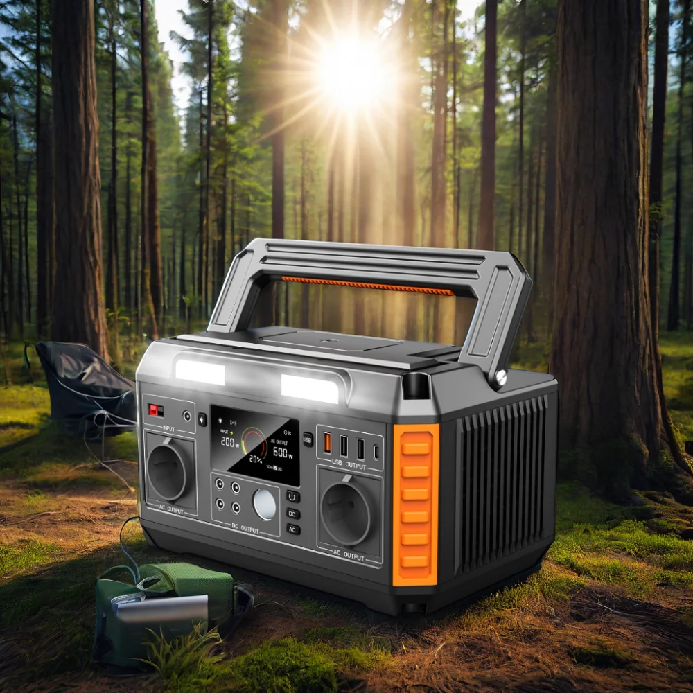 Big Capacity Fast Charging  Portable Power Station 600Wh Solar Power Bank Emergency Power Supply