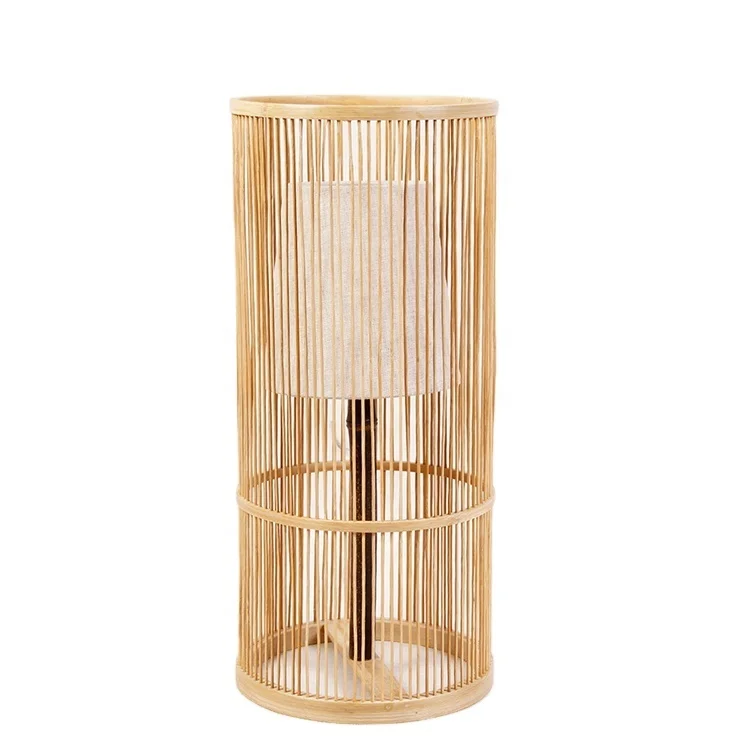 
Bamboo knitting table lamp eye protection lamp tube original Japanese style bamboo lamp 
