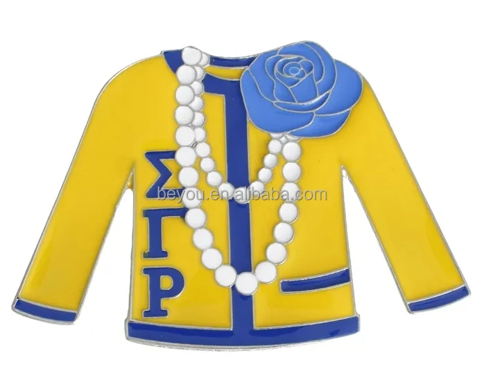 Pink Green Delta ZPB SGRho Chi Eta JJ Sorority Enamel Coated Pearl Keychain Brooch Gifts Sisterhood Pin Jewelry