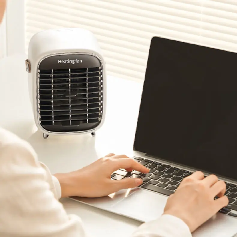 Amazon Hot Selling Winter 900w Ptc Ceramic Mini Portable Electric Heater Fan For Home Room Office