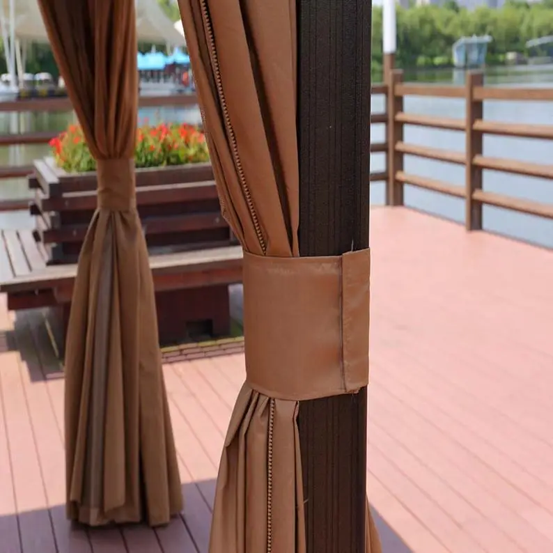 Outdoor easy assemble solid polycarbonate gazebo shed balcony canopy