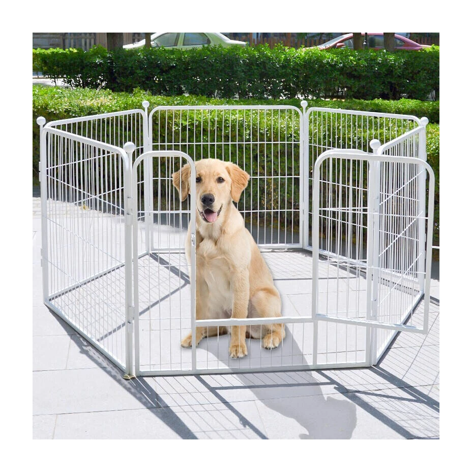 Factory Price Galvanized Steel Large Compatible Dog Kennel Cage Various Shapes Sizes