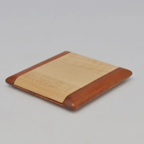 
dual side wooden cosmetic mirror 