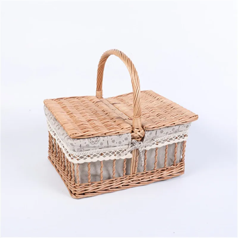  Корзина для пикника из натуральной ивы высокого качества