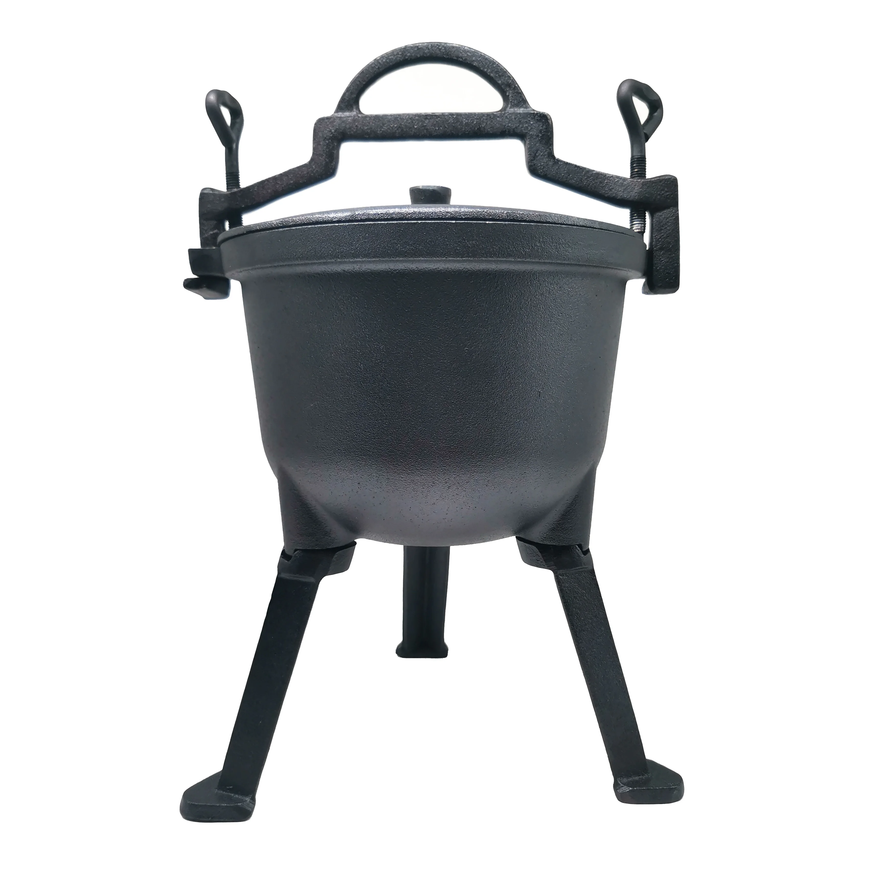 4.5L three legs Cast iron hunt cauldron meat pot Poland pot Kociolek Zeliwny