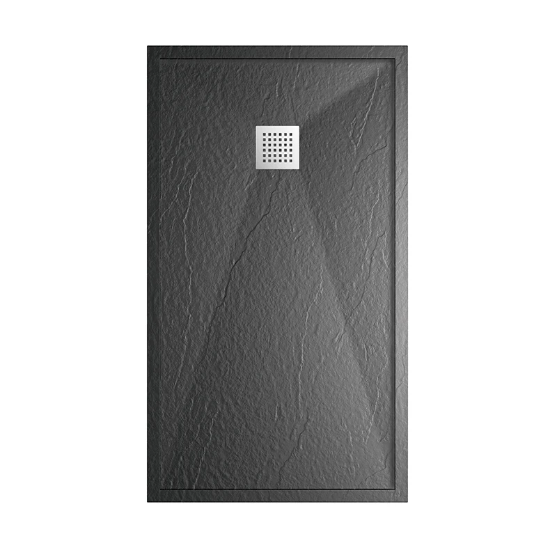 Customizable wholesale Dark color Artificial stone removable  shower tray  price waterproof Shower base  for bathroom