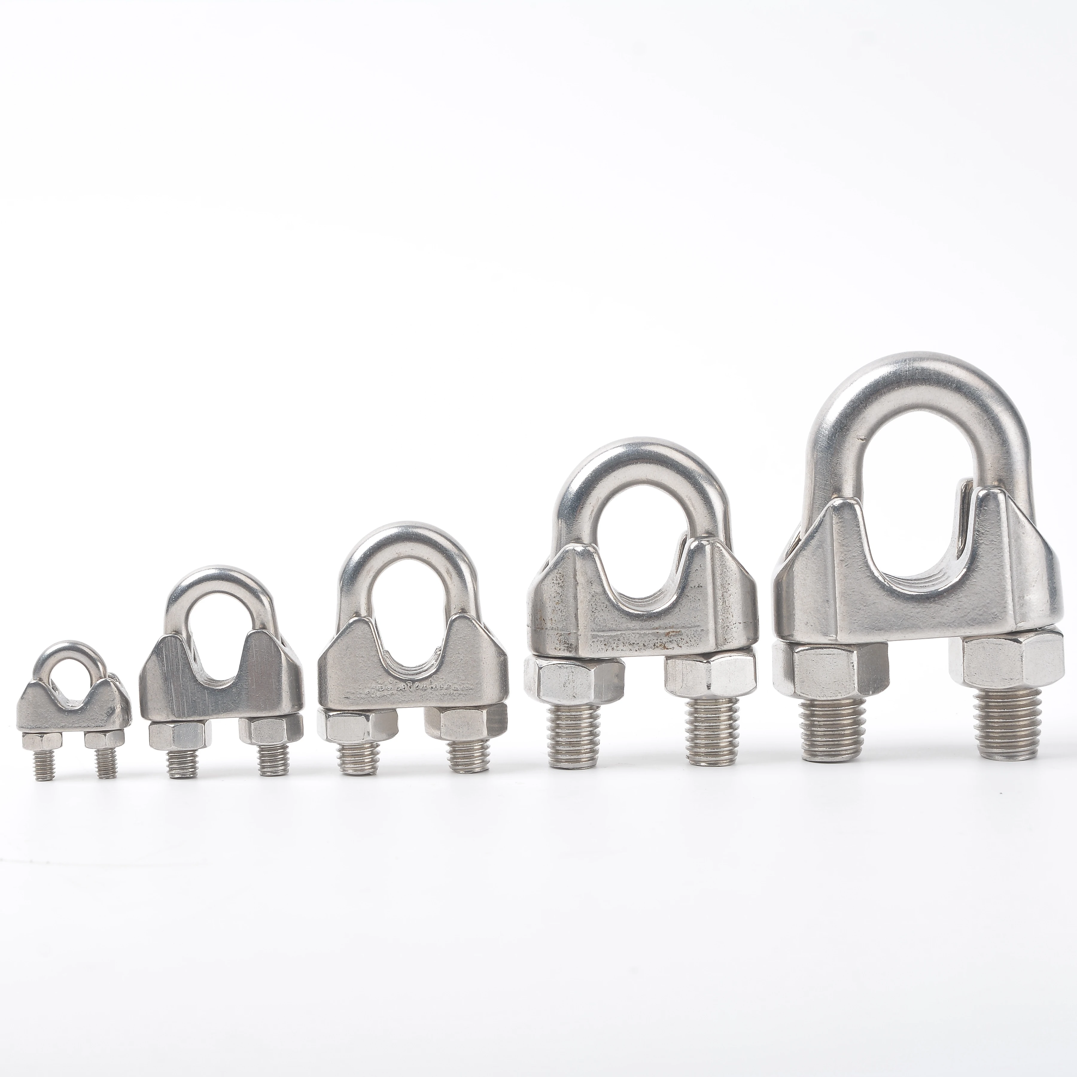 Free sample Stainless Steel Metal Rigging Hardware Shackles Turnbuckle D Ring Thimble Eye Bolts S Hook Wire Rope Clip Eye Screwr