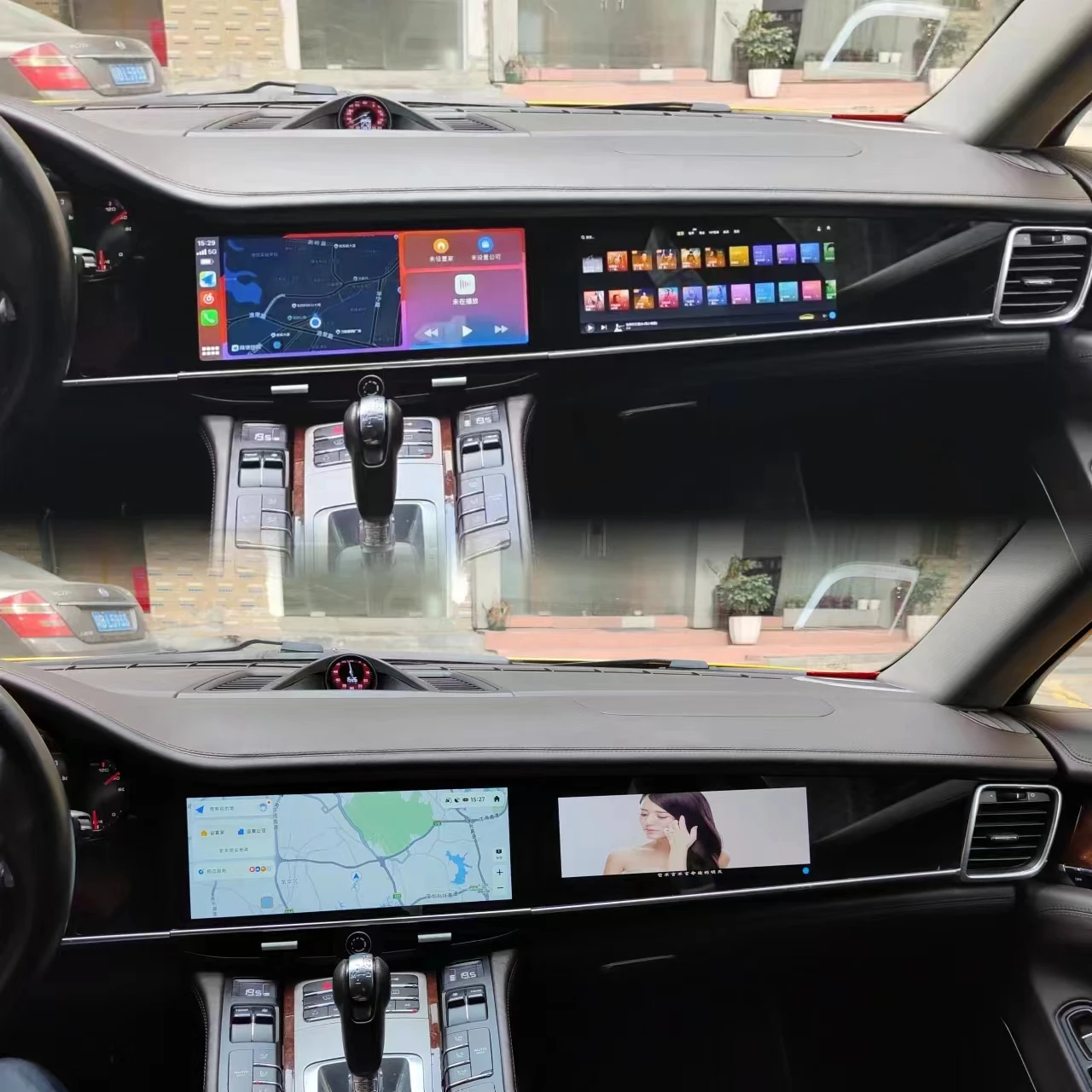 12 3 дюймов + 11 двойной экран мультимедийная навигация Интерактивные развлечения для Porsche Panamera 2010-2016 автомобильное радио