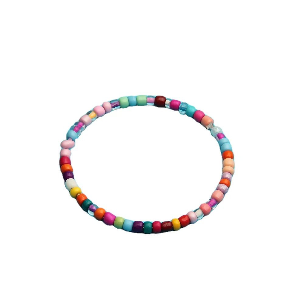 New 2024 Colorful Rice Bead Bracelet Random Mixed Color Bracelet For Wear