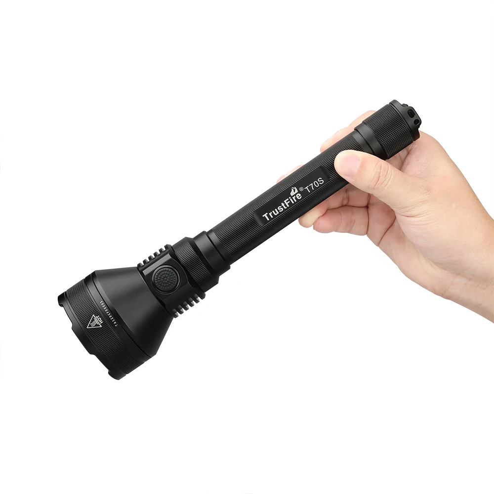 TrustFire T70S 1050M Hunting Flashlight High Power 2350LM USB C Rechargeable 18650 Tactical Camping Fishing climbing Torch Light