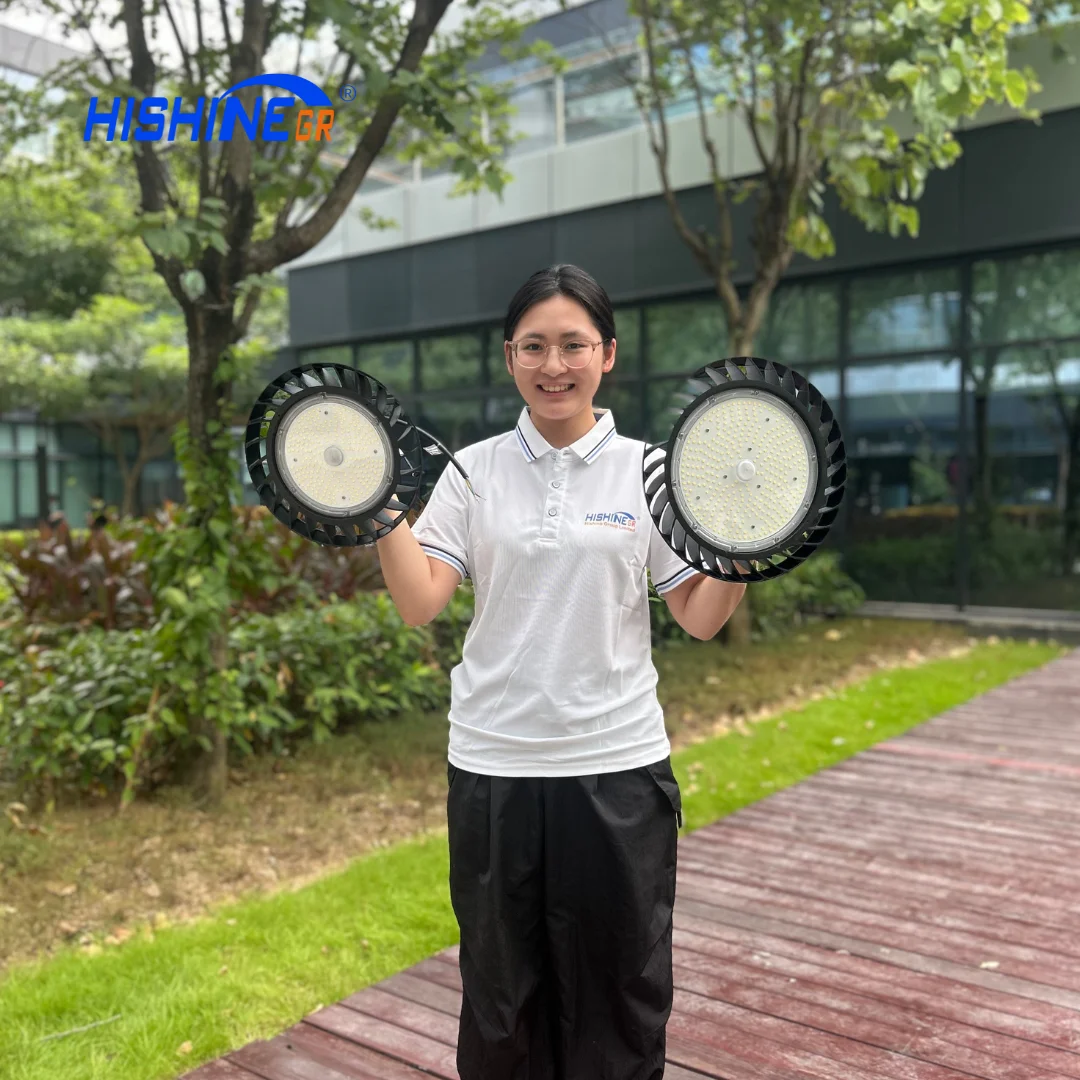 Round High Bay Lights for Warehouse Workshop Garage Led Lights IP65 Industrial Cold Storage Pendant Lamp UFO High Bay Lights