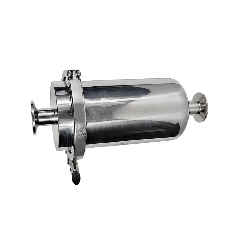 Sanitary Stainless Steel Straight Type Filter Food Grade Pipeline Filter