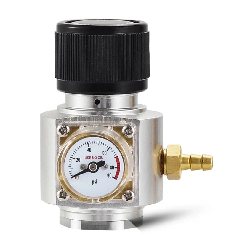 Мини-Регулятор газа Co2 0-90psi Редуктор давления с 8 мм зазубринами для приготовления пива в домашних условиях сода