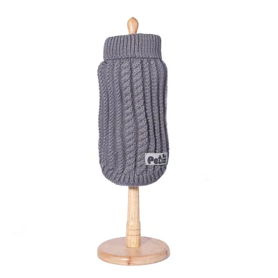 Pet Dog Cat Classic Knitwear Sweater Fleece Coat Soft Thickening Warm Pup Dogs Shirt Winter