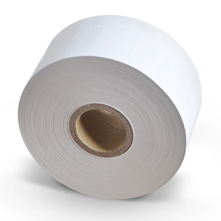 Self Adhesive Coated Raw Materials Thermal Label White Blue Yellow Jumbo Paper Rolls Thermal Transfer Label Roll