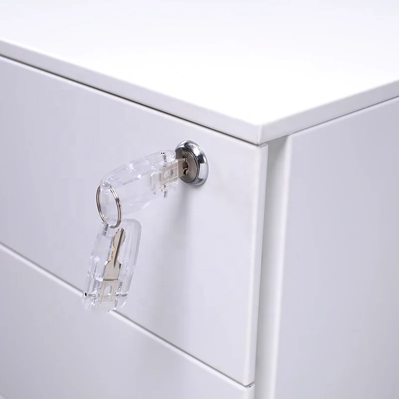 Professional small cheap office furniture 3 drawer metal mobile pedestal file cabinet