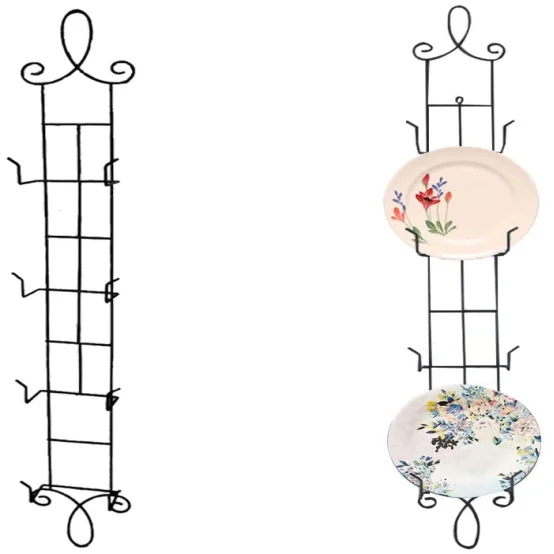 Wall-mounted metal display easel mural easel ceramic display stand plate display stand