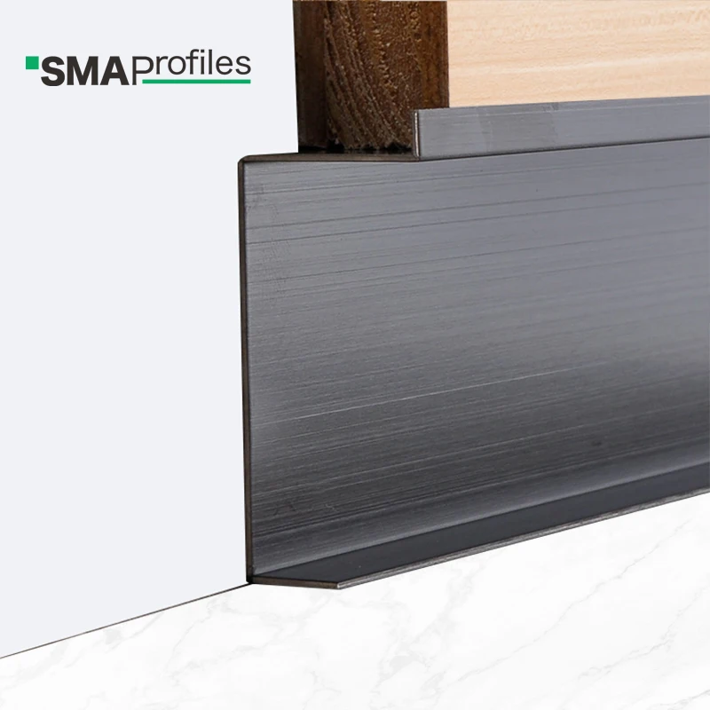 SMAProfiles cheap skirting board kitchen skirting stainless steel floor Baseboard