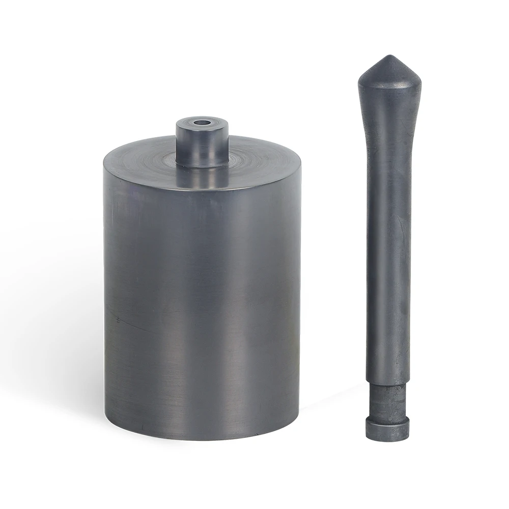 High purity  graphite crucible set for vacuum pressure casting machine Yihui DVC crucible with stopper casting crucible set