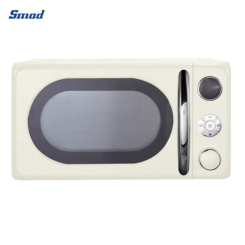 Smad 20L Mini Portable Home Digital Retro Microwave Oven with Grill