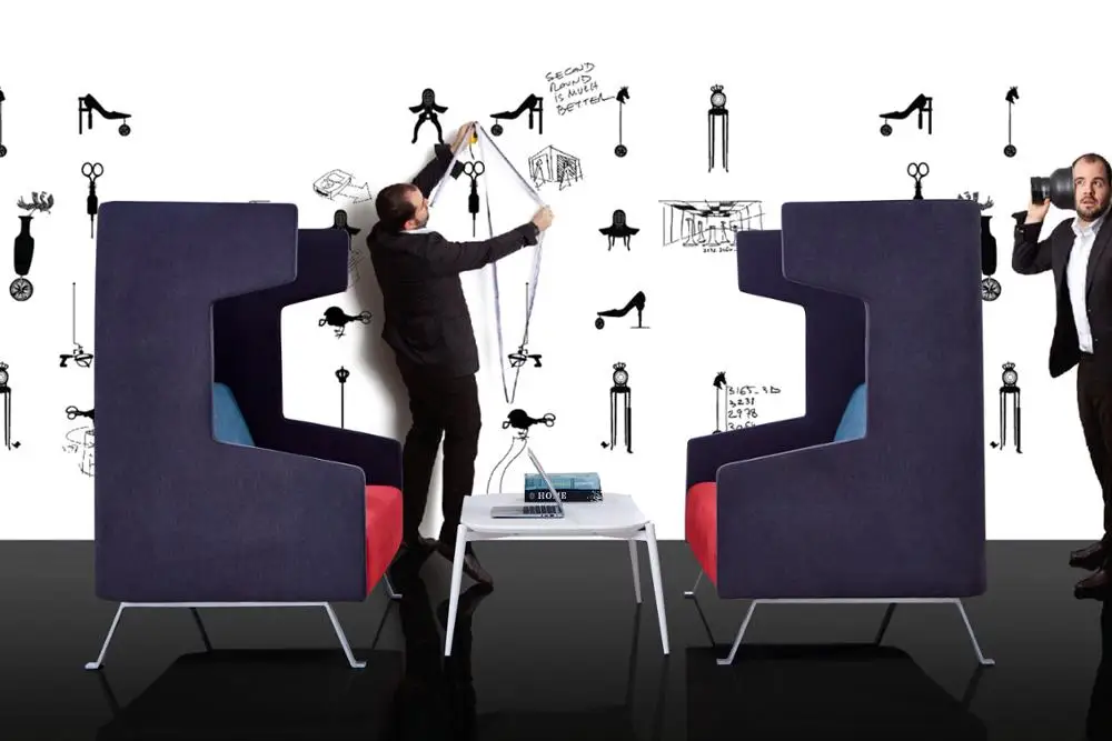 Greenfield  Furniture Customized Privacy Acoustic Seating Lounges High Back Office Pods