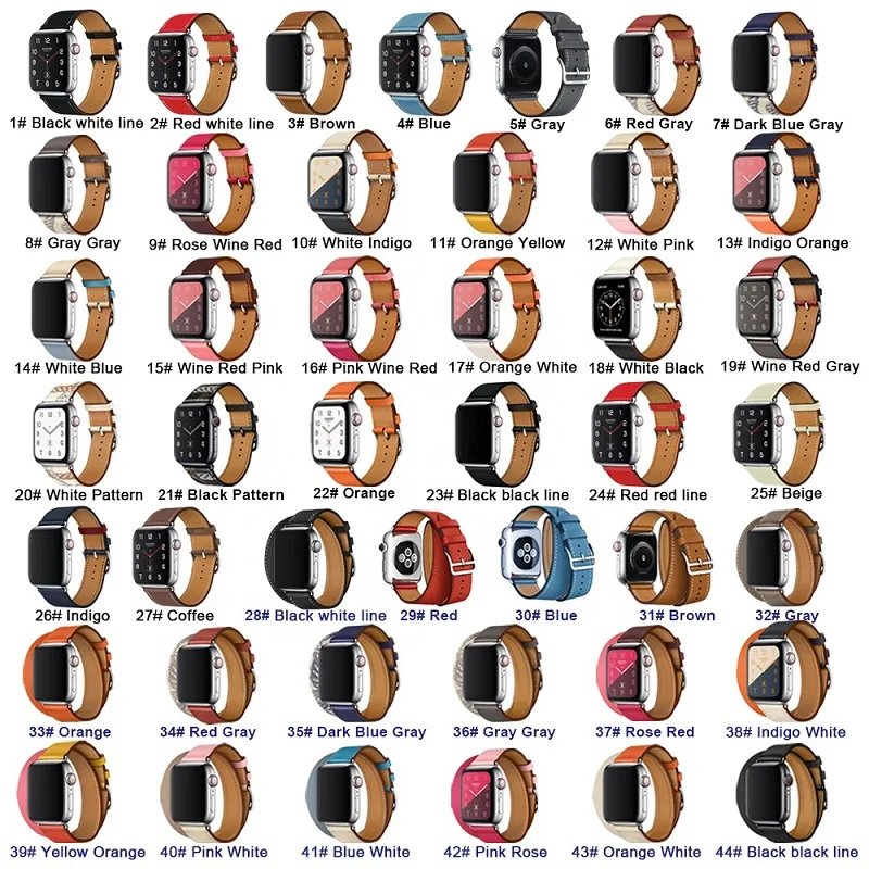 Роскошная Серия 6/SE/5/4/3 Новинка ремешок из натуральной кожи для Apple Watch Band Single Tour 42 мм 44