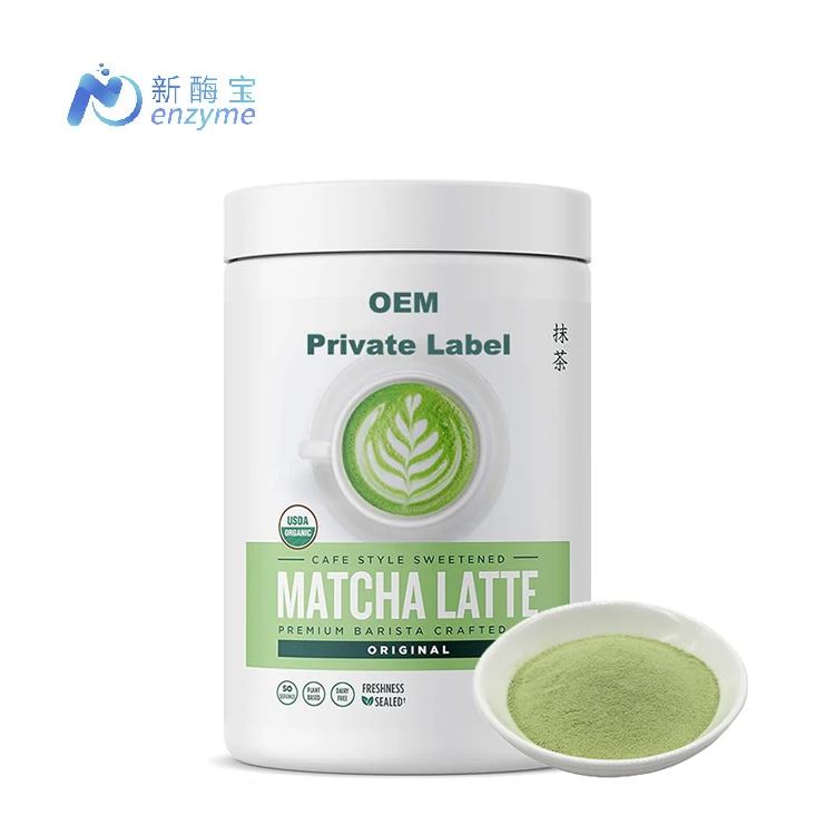 Novenzyme Supply Customize Canned/Bagged Organic Matcha Latte Mix Powder
