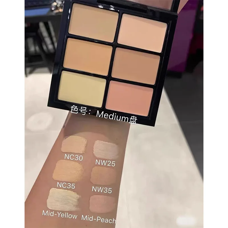 No logo 6 color concealer palette full covarage