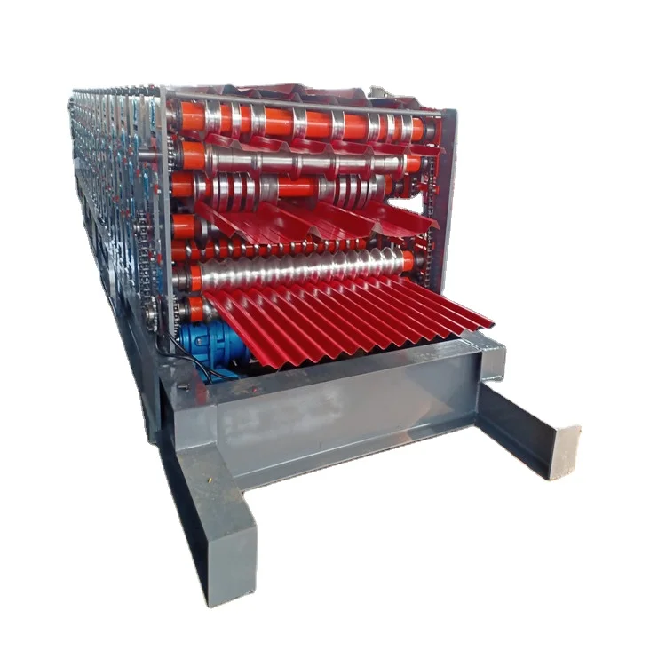 strength factory customizedbest selling fully automatic  corrugated roof sheet making machine