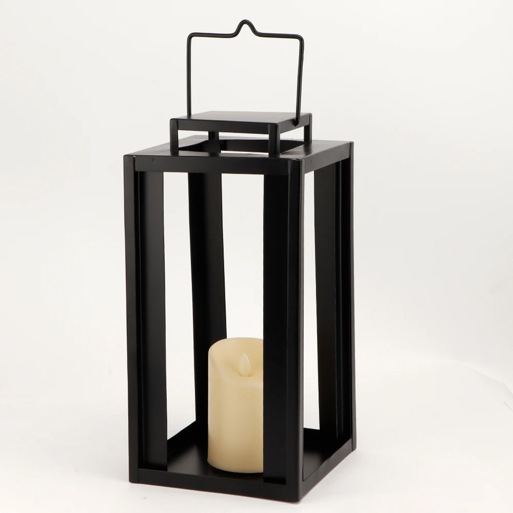 Outdoor Portable Solar Lantern Metal Waterproof Hanging Lantern Lamp Garden Camping Outdoor Lighting