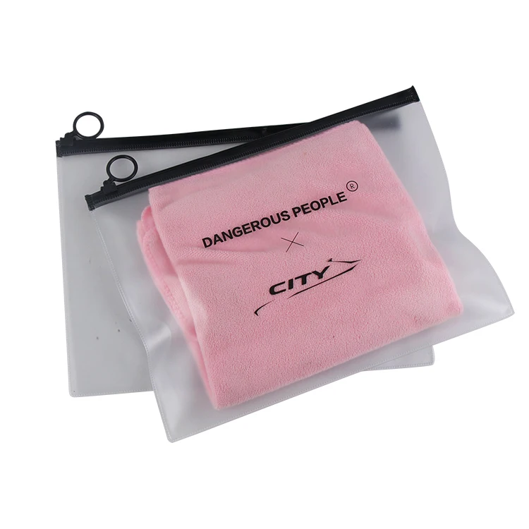 Custom Logo Matte Plastic Clothes Bags Garment Zipper Packing T-Shirt Clothing Packaging Frosted