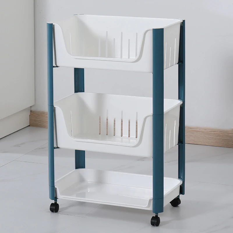 Plastic storage household shelf high quality plastic storage rack