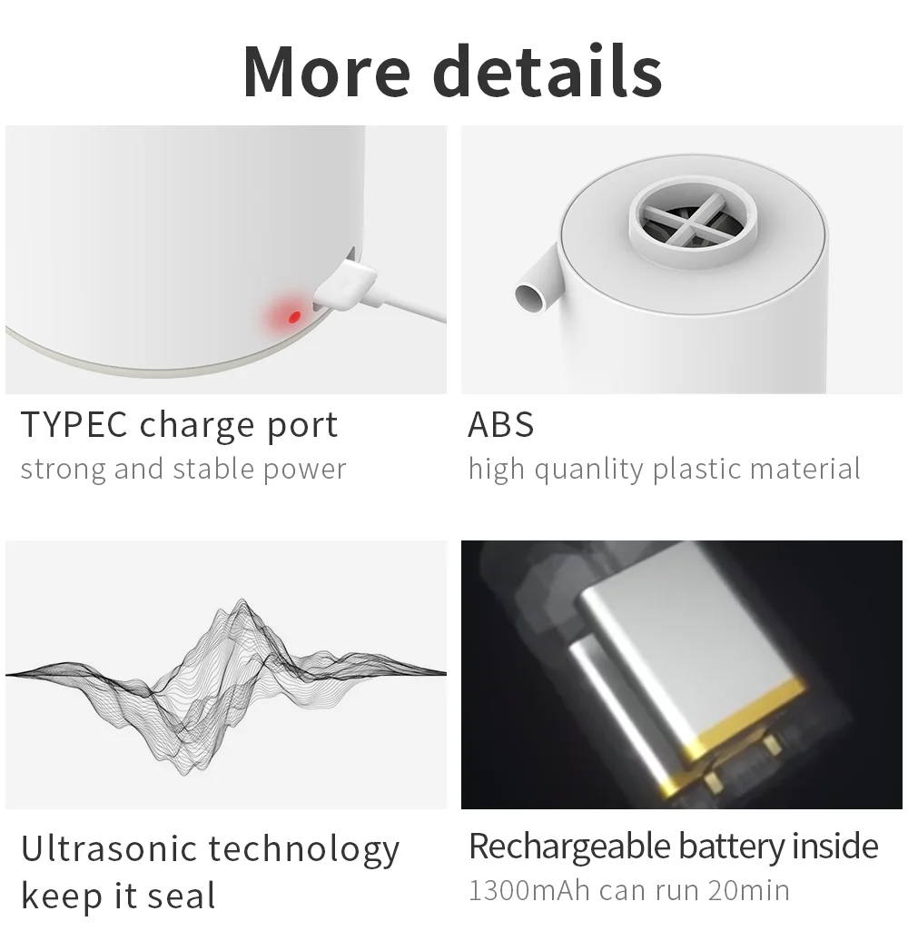 Wholesale air bed mattress inflate deflate small mini electric air pump for inflatables