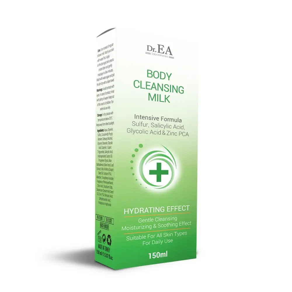 
Dr.EA Zolic Body Cleanising Cream Milk / Natural Body Scrub Cleansing Gel 