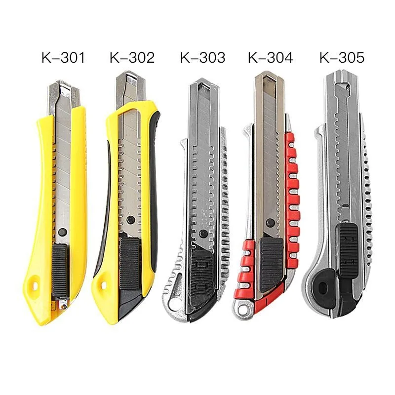 Cheap Heavy Duty Box cutter 18mm Aluminium alloy Retractable Cutter Utility Knife Knorr Alfedo