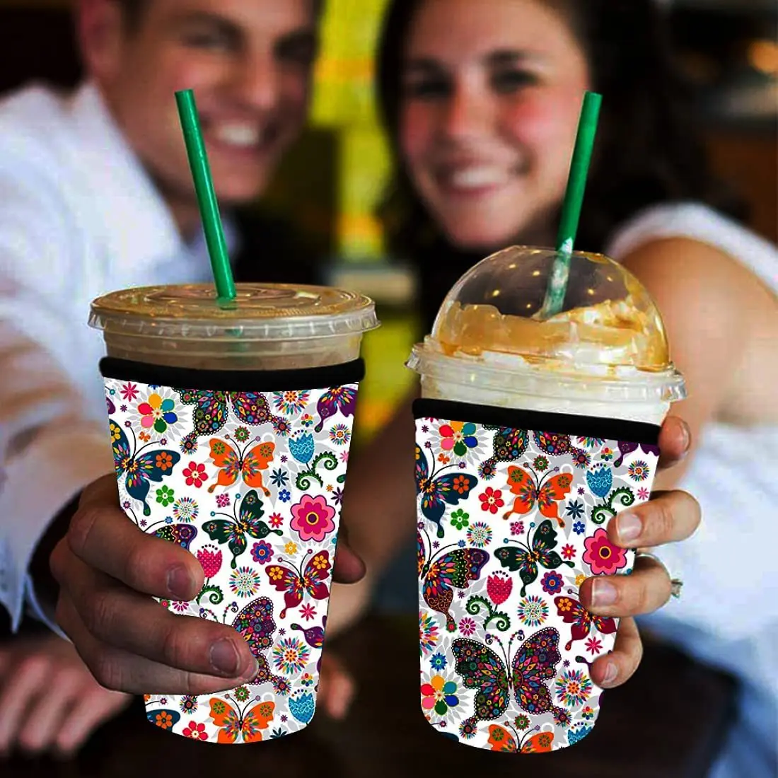 New trading product Custom logo 32oz keeps drinks cold keeps hands dry reusable neoprene coffee cup sleeve