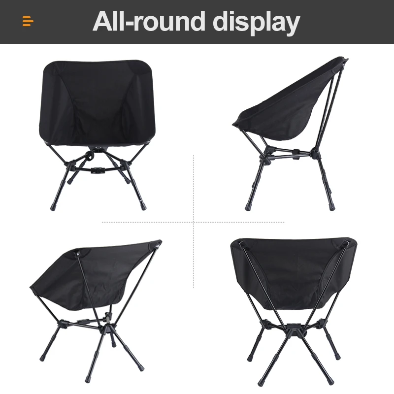 Custom Outdoor Backpacking Hiking Compact Small Portable Chair Folding Lawn chairs For Camping Outside