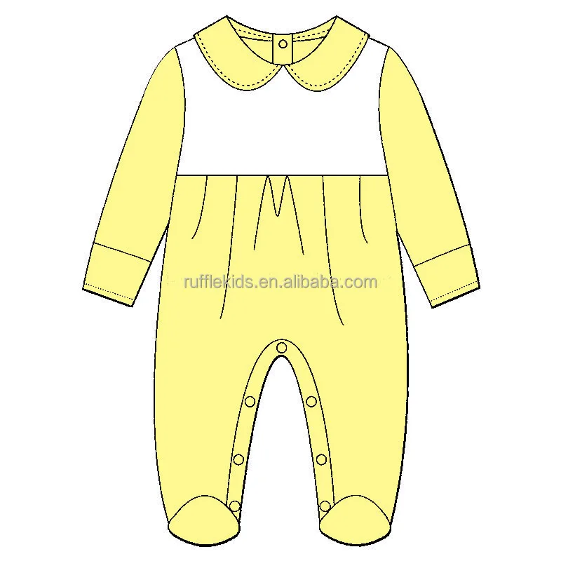 Hot newborn romper multiple color options doll collar 100 cotton custom white collar baby romper