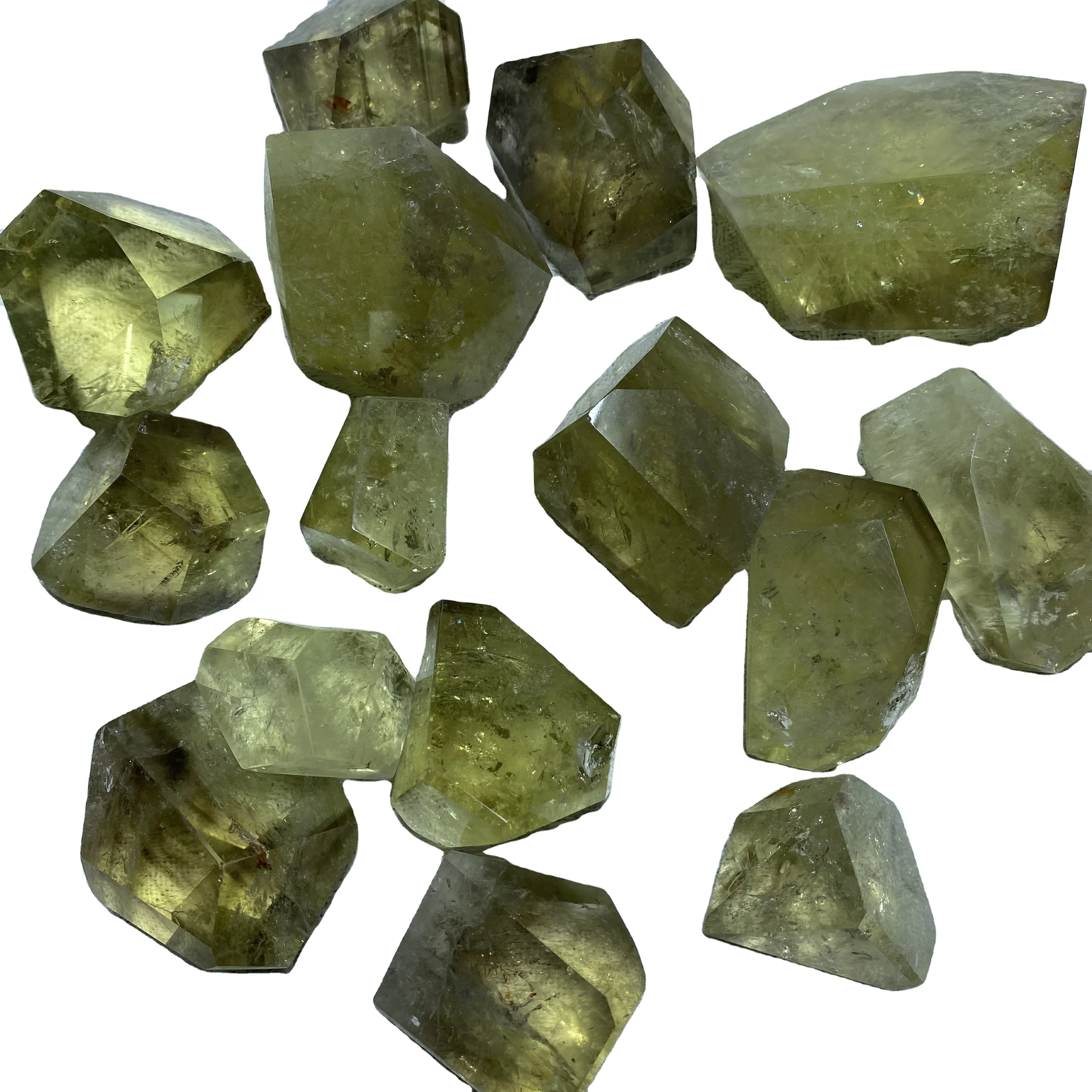 Wholesale High Quality Natural Crystal Stone Rainbow  Citrine Freeform Spiritual Quartz Crystal Freeform For Healing